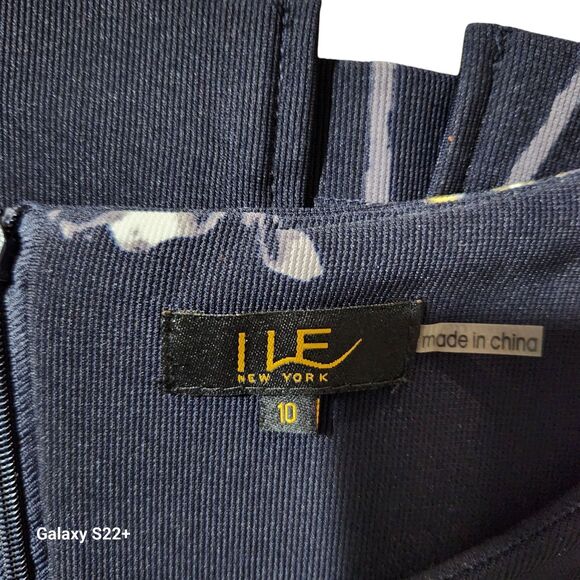 I Le Sheath Pencil Dress Womens SZ 10 Floral Office Bloomcore Summer Bold Work - Picture 2 of 4